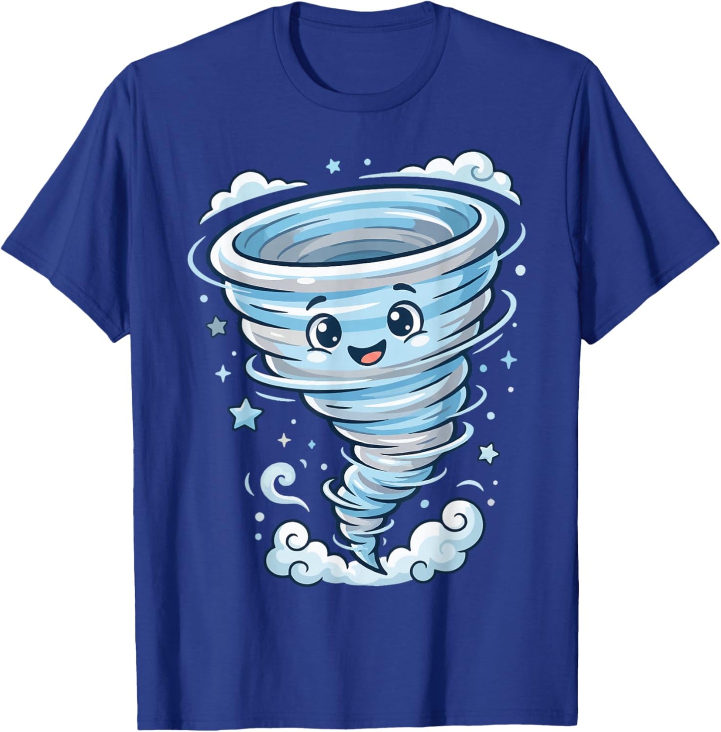 Cartoon Tornado Weather T-Shirt - T-Shirt | Royal