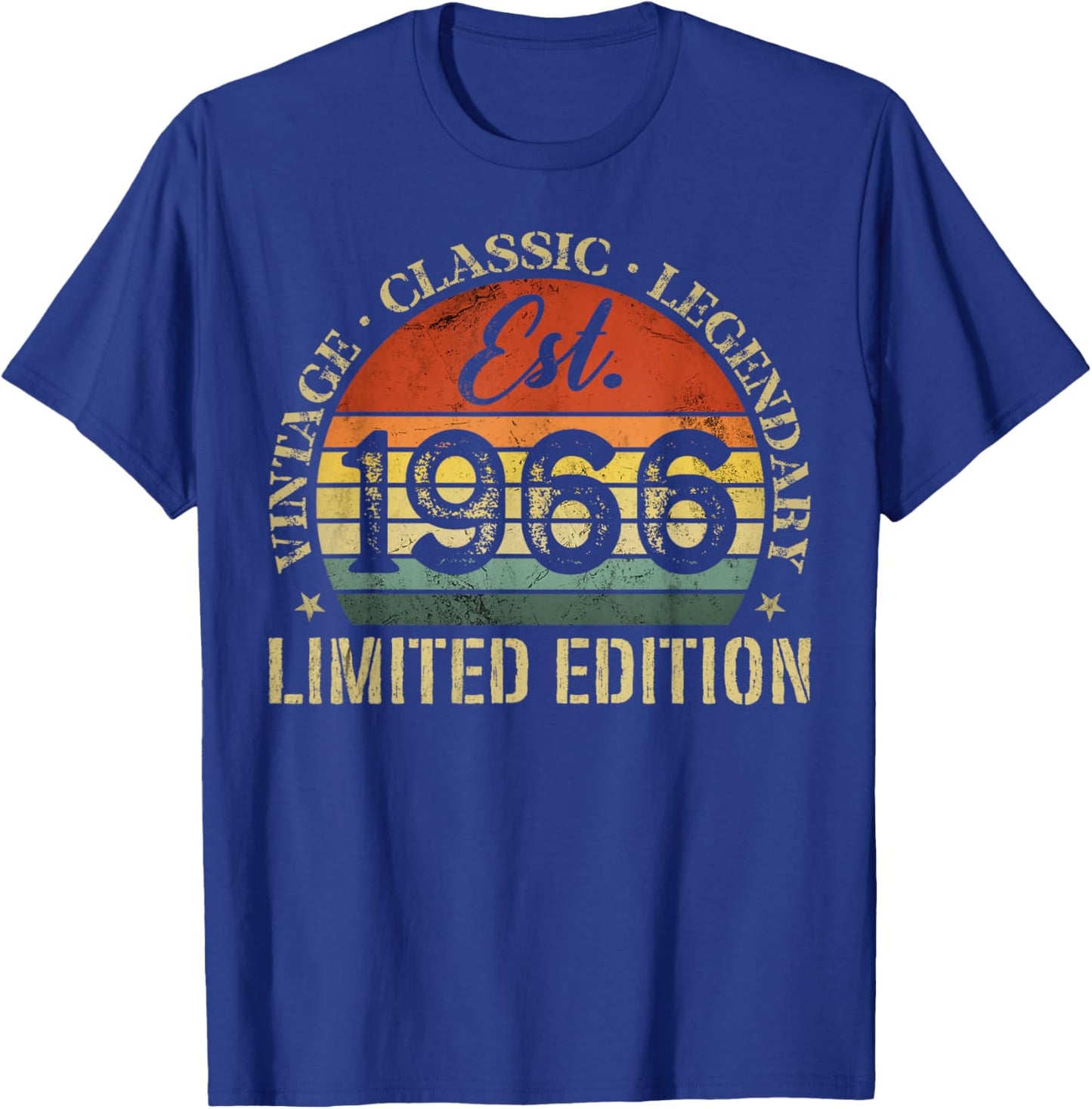 Vintage Classic Legendary Est. 1966 Limited Edition T-Shirt - T-Shirt | Royal