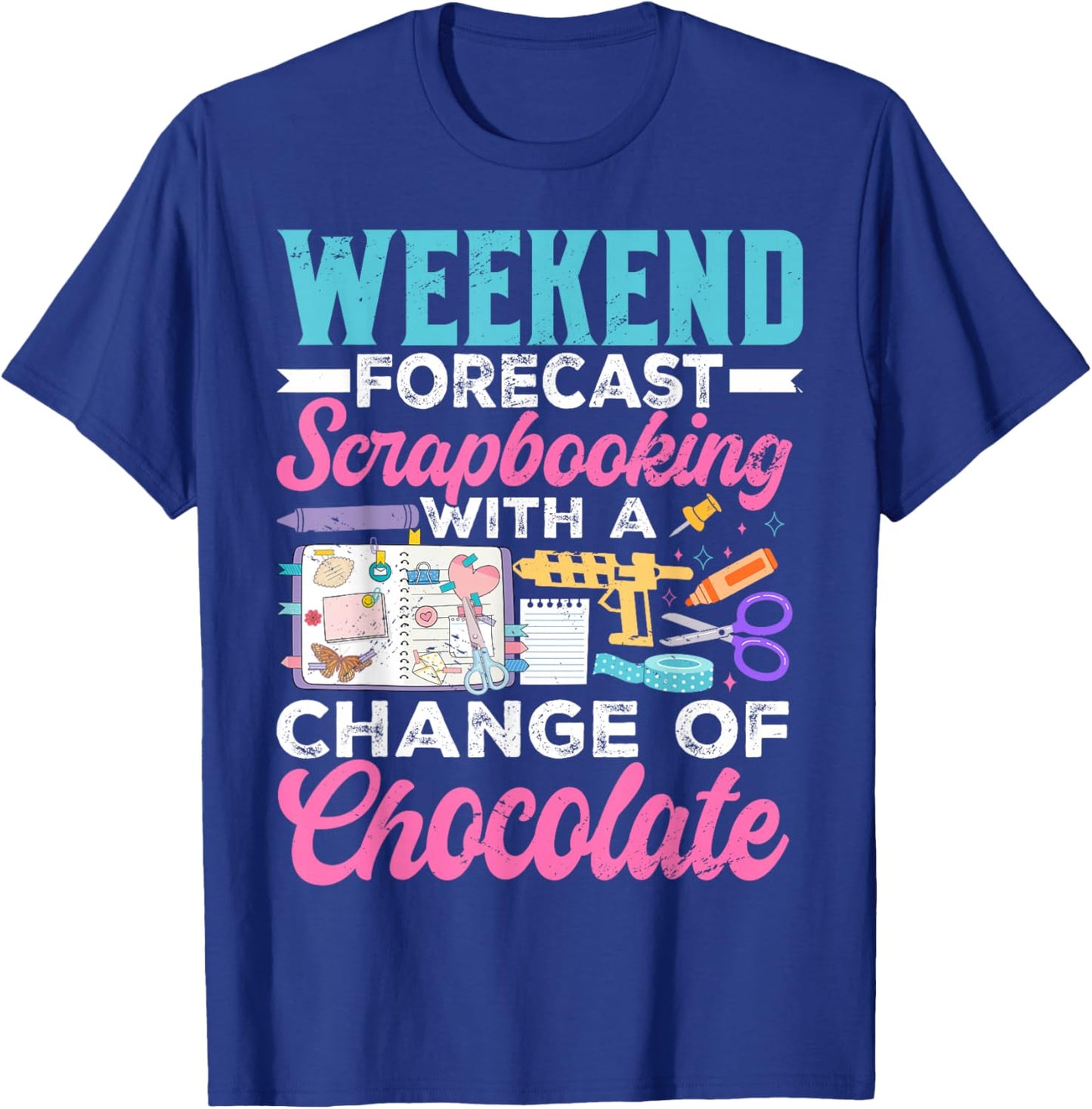 Funny Scrapbooking Art Crafting Lover Crafter T-Shirt - T-Shirt | Royal