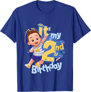 Bebefinn Brody It' My 2nd Birthday Boy Kids T-Shirt - T-Shirt | Royal