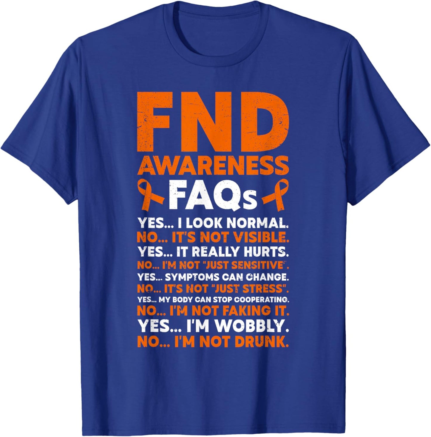 Functional Neurological Disorder FND Warrior T-Shirt - T-Shirt | Royal