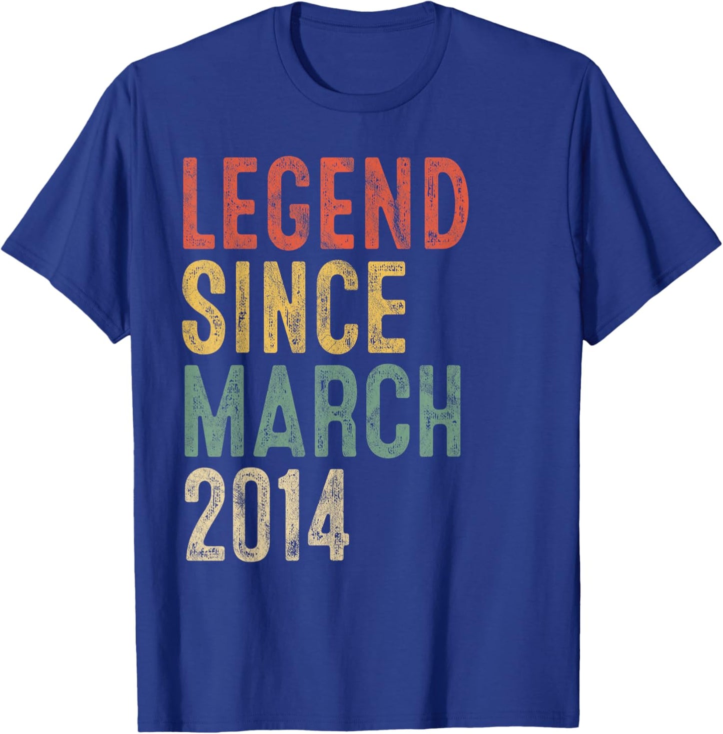 Legend March 2014 12th Birthday Boy Girl 12 Year Old T-Shirt - T-Shirt | Royal