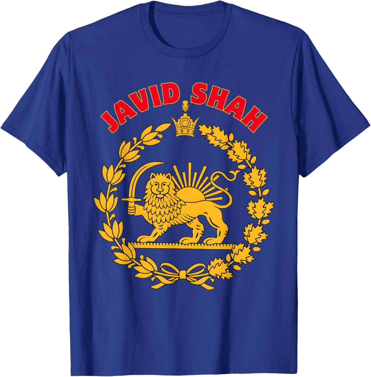 Retro Javid Shah Lion and Sun Iran Persian Flag T-Shirt - T-Shirt | Royal