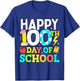 Happy 100 Days of School Teacher 100th Day of School Kids T-Shirt - T-Shirt | Royal