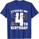 4th Snake Birthday Party 4 Year Old Snake Lover Birthday T-Shirt - T-Shirt | Royal