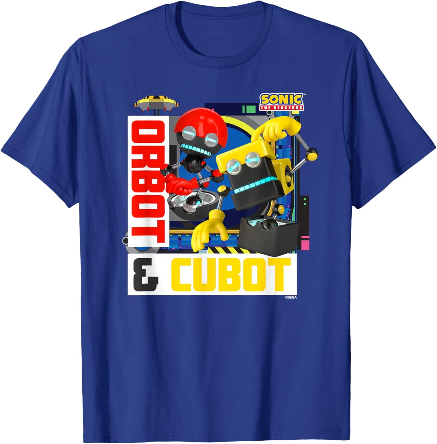 Sonic The Hedgehog - in The Zone - Orbot & Cubot T-Shirt - T-Shirt | Royal