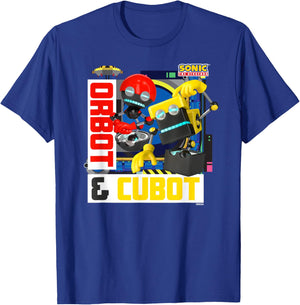 Sonic The Hedgehog - in The Zone - Orbot & Cubot T-Shirt - T-Shirt | Royal