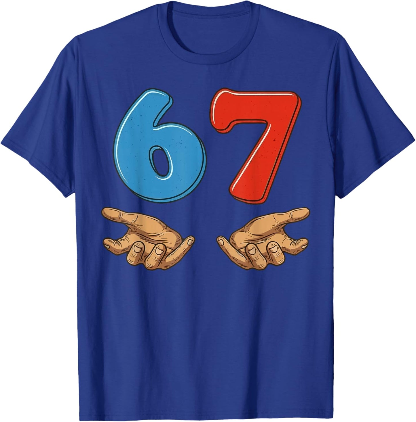 67 Six Seven T-Shirt - T-Shirt | Royal