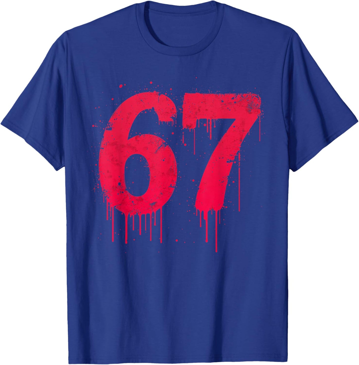 67 Shirt, 67 Meme six Seven Men Teen Kids Funny T-Shirt - T-Shirt | Royal