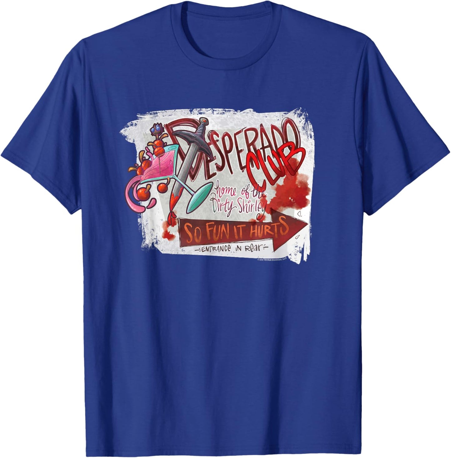 DCC The Desperado Club So Fun it Hurts Graffiti Sign Book T-Shirt - T-Shirt | Royal