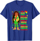 I Am Black Child History Month African American Kids Girls T-Shirt - T-Shirt | Royal