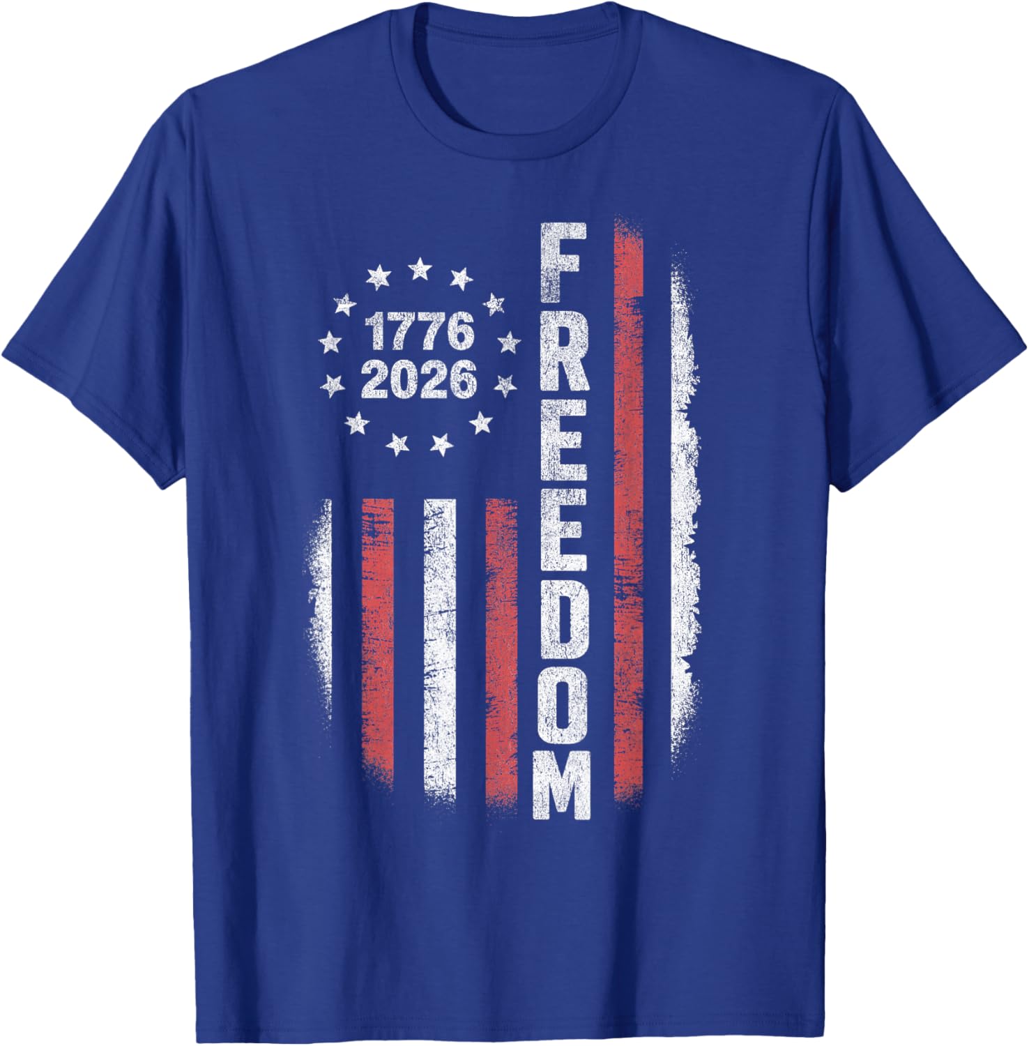 Vintage American Flag T-Shirt - T-Shirt | Royal