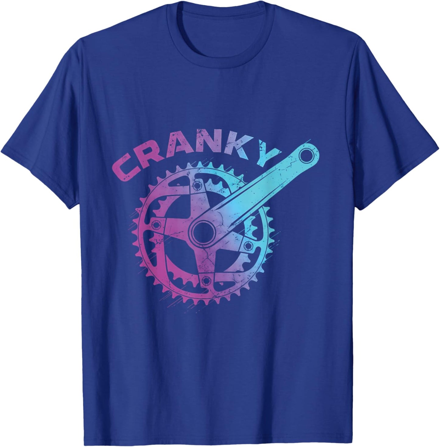 Cranky Bike Gear Cycling Lover Cyclist | Bicycle Lover T-Shirt - T-Shirt | Royal
