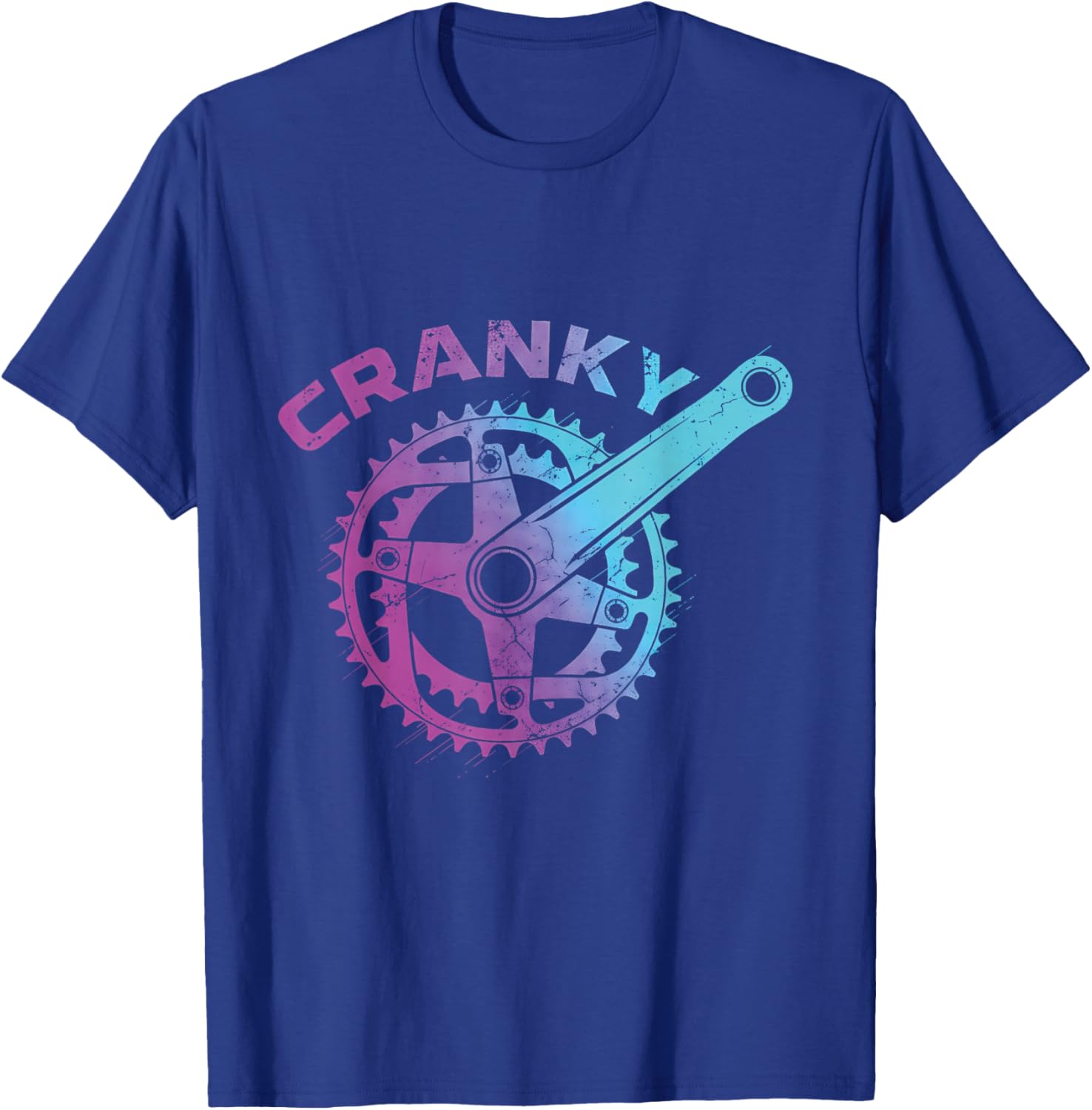 Cranky Bike Gear Cycling Lover Cyclist | Bicycle Lover T-Shirt - T-Shirt | Royal