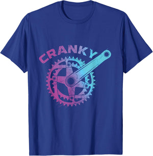 Cranky Bike Gear Cycling Lover Cyclist | Bicycle Lover T-Shirt - T-Shirt | Royal