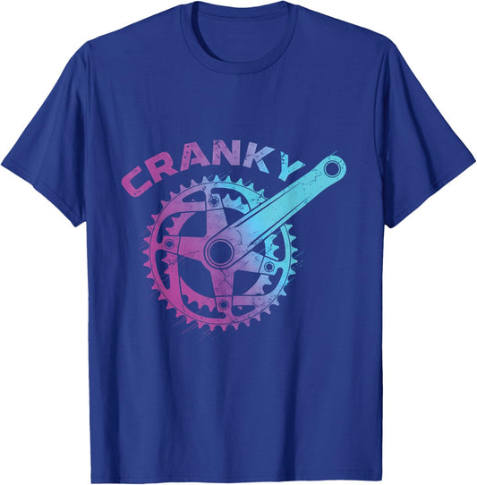 Cranky Bike Gear Cycling Lover Cyclist | Bicycle Lover T-Shirt - T-Shirt | Royal