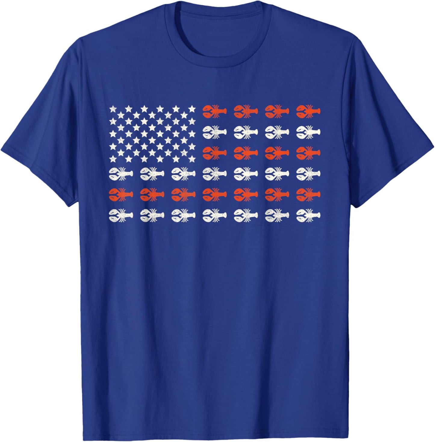 Crawfish Boil American US Flag Cajun Crayfish Party Men Boys T-Shirt - T-Shirt | Royal