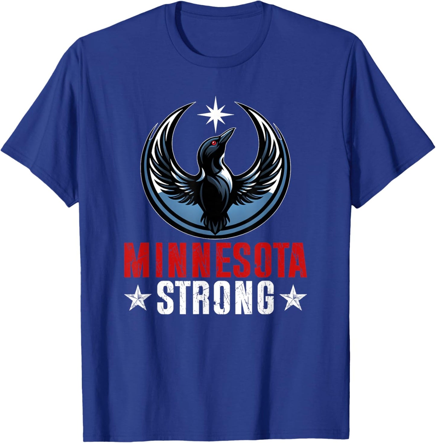 Retro Vintage Minnesota Strong T-Shirt - T-Shirt | Royal