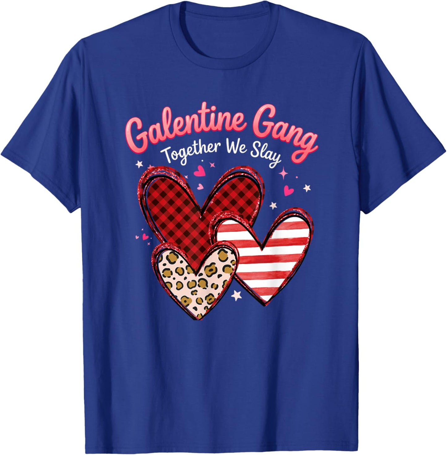 Valentines Day Galentines Gang Hearts Valentine Women Girls T-Shirt - T-Shirt | Royal