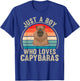 Just A Boy Who Loves Capybaras Recto Capybara Lover T-Shirt - T-Shirt | Royal