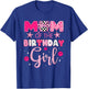 Mom of The Birthday Girl Matching Pink Coquette Bow Birthday T-Shirt - T-Shirt | Royal