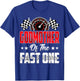 Godmother of The Fast One Birthday 1st Race Car Family T-Shirt - T-Shirt | Royal