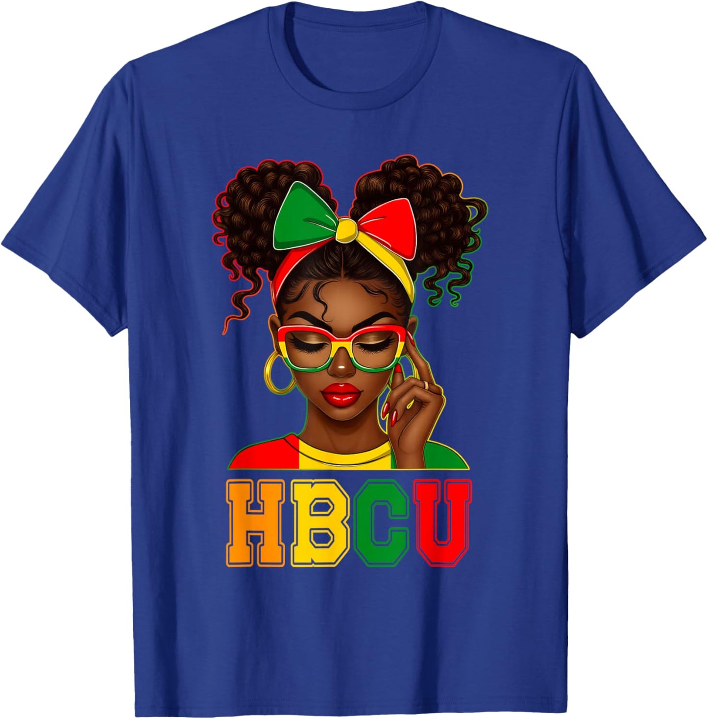 HBCU African American Black Woman University College T-Shirt - T-Shirt | Royal