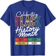 Celebrating Black History Month Afro African Men Women Kid T-Shirt - T-Shirt | Royal
