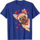 Cute French Bulldog Valentine Dog Mom Valentines T-Shirt - T-Shirt | Royal