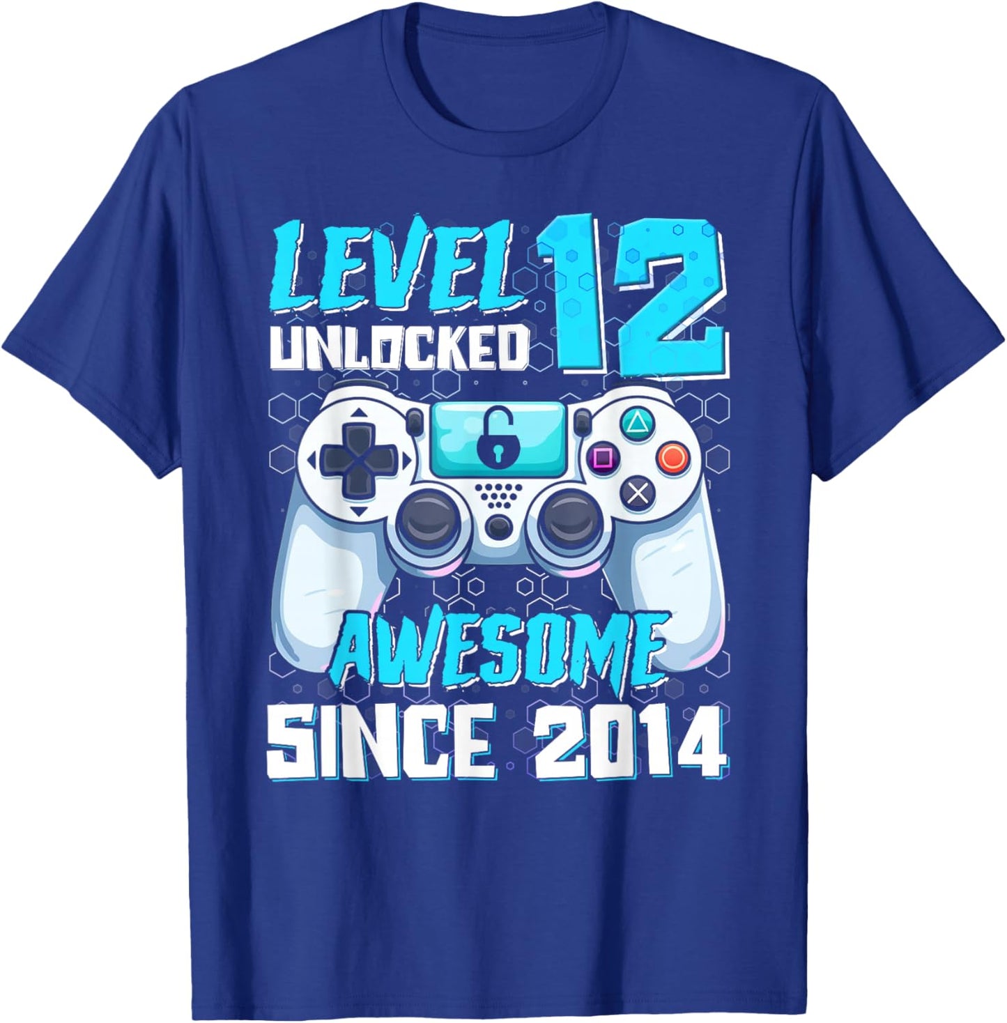 Funny Video Gamer 12th 12 Years Old Birthday T-Shirt - T-Shirt | Royal