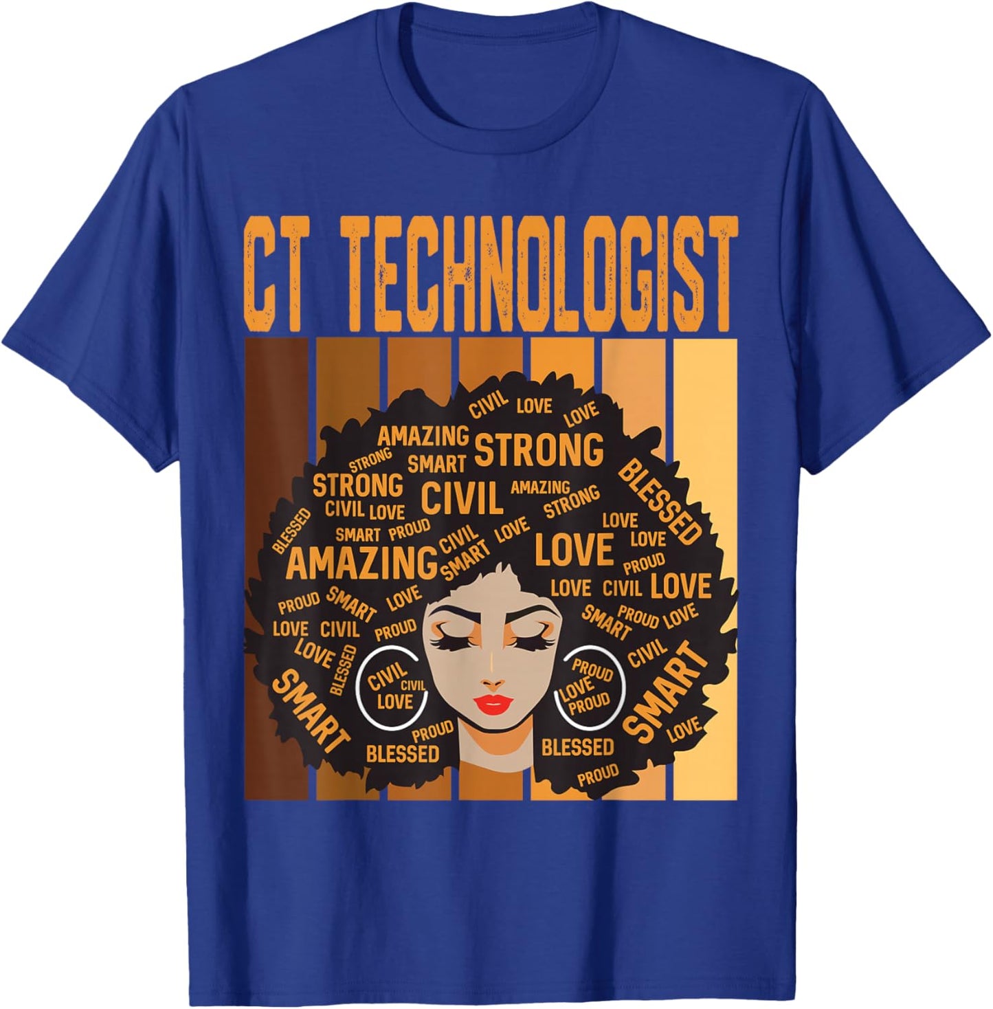 CT Technologist Powerful Black History Month Black Pride T-Shirt - T-Shirt | Royal