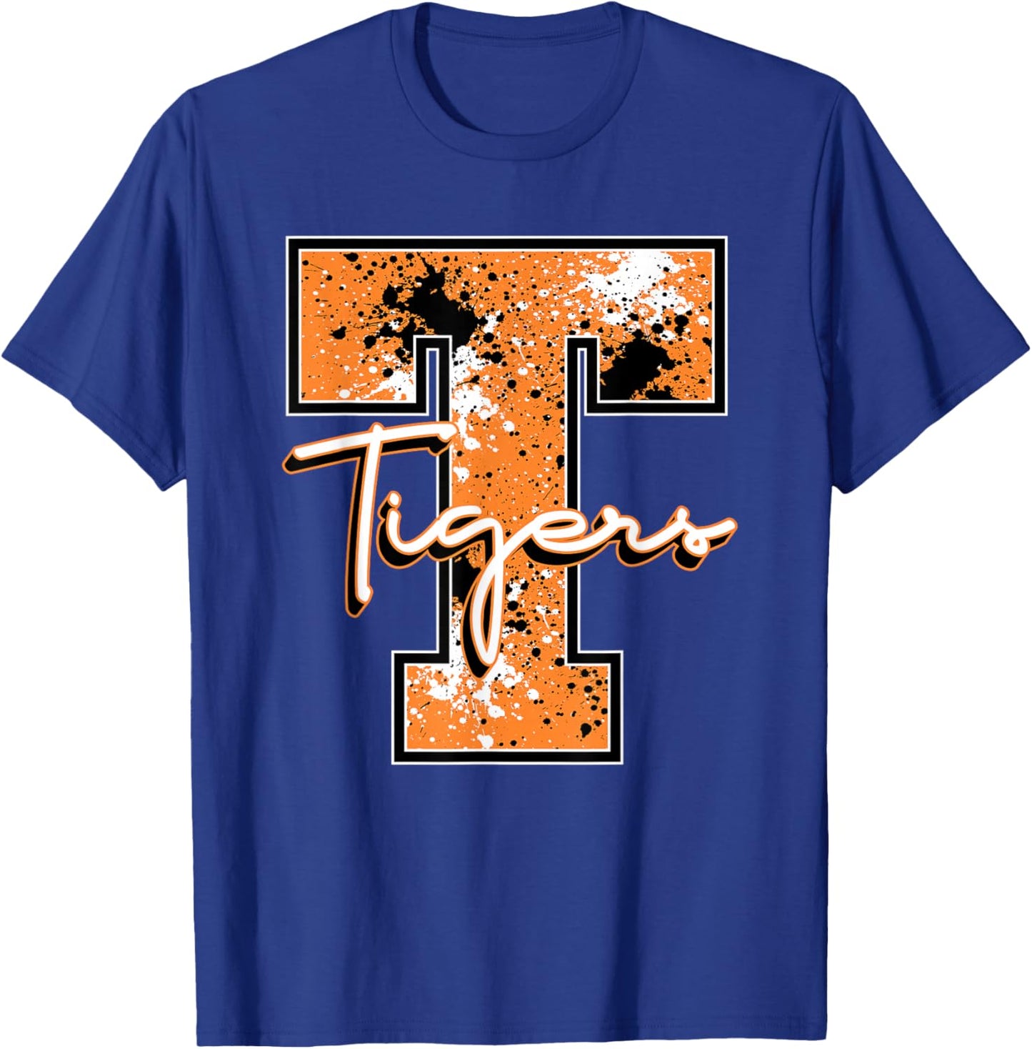 Orange Tiger Pride School Spirit Mascot Teacher Tigers T-Shirt - T-Shirt | Royal