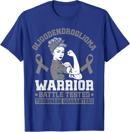 Oligodendroglioma Warrior T-Shirt - T-Shirt | Royal