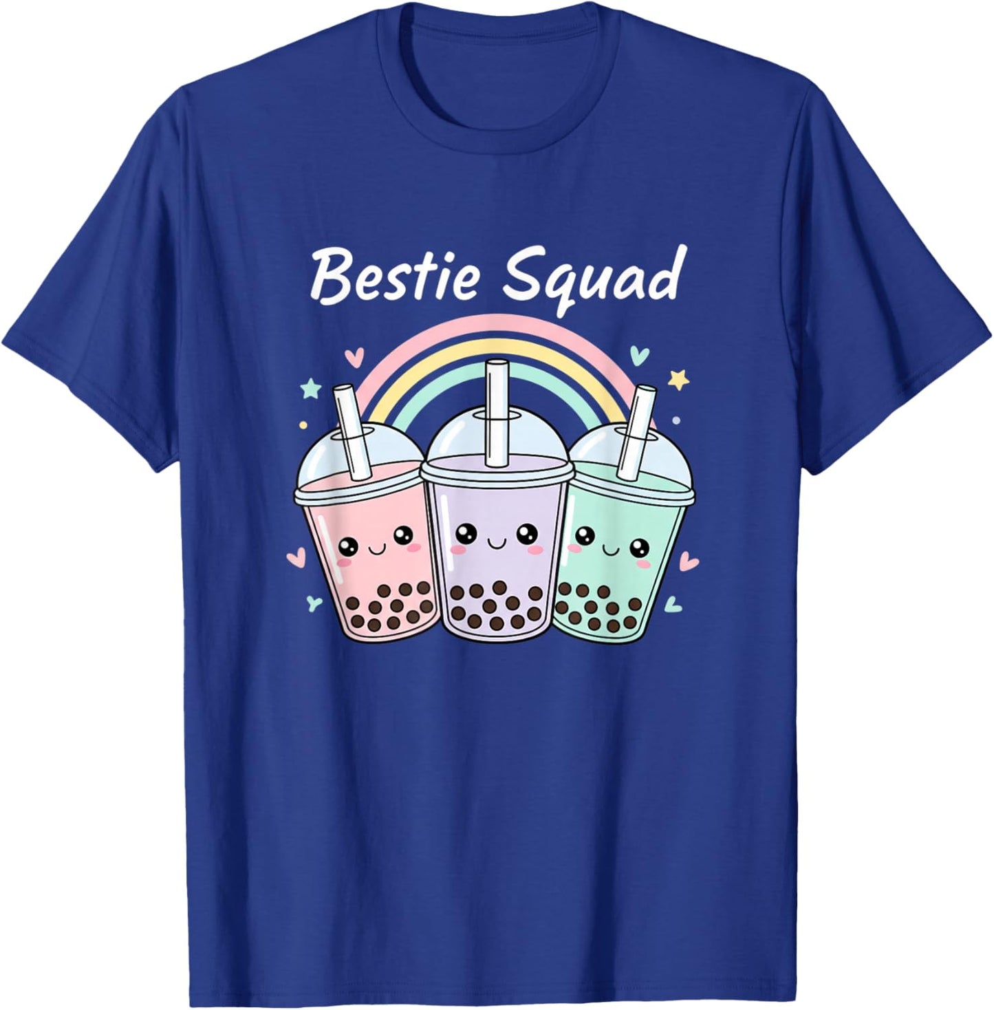 Bestie Squad Bubble Tea Boba Friends Cute Girls Kawaii T-Shirt - T-Shirt | Royal