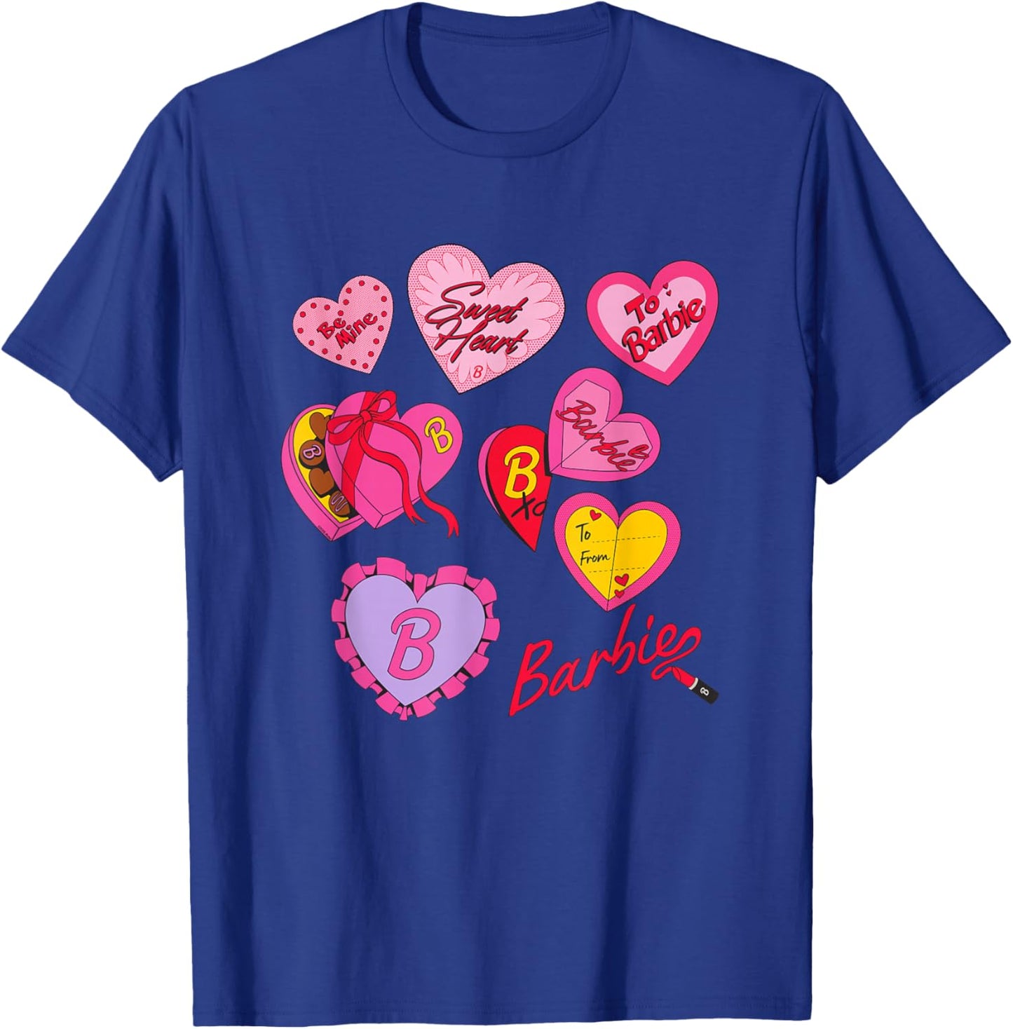 Barbie Valentine's Day Hearts T-Shirt - T-Shirt | Royal