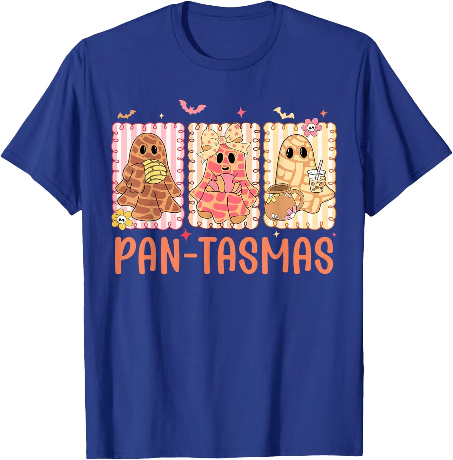 Ghost Halloween Pan Dulce Mexican Pan - Tasmas Pantasmas T-Shirt - T-Shirt | Royal