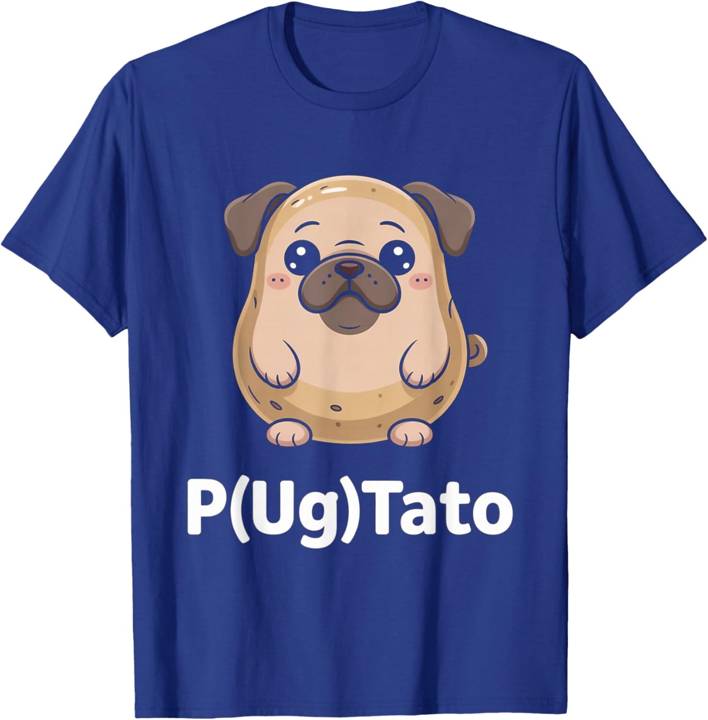 Funny Pugtato Dog Pug T-Shirt - T-Shirt | Royal