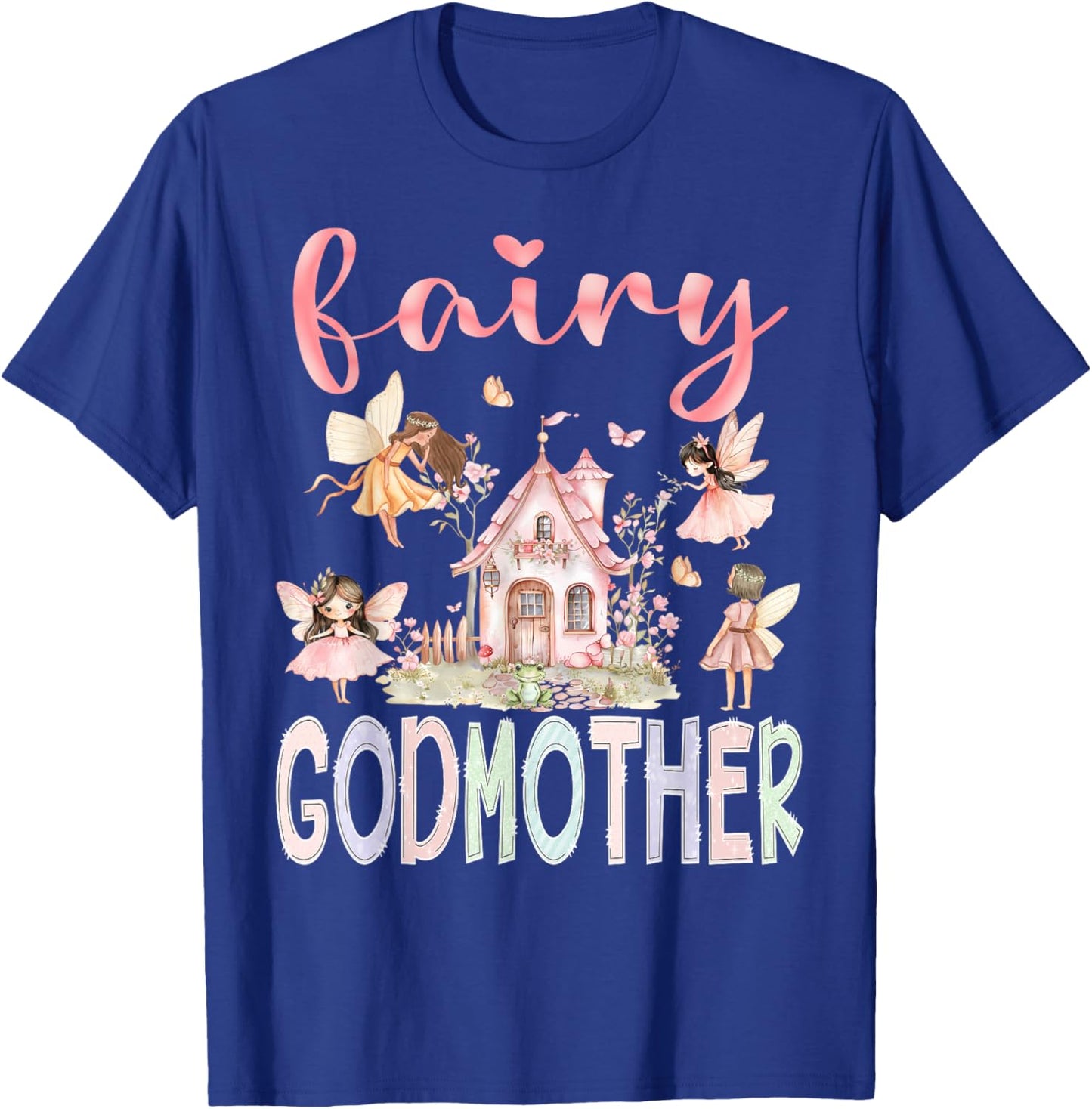 Fairy Godmother Magical Floral Funny Birthday Girl Fairytale T-Shirt - T-Shirt | Royal
