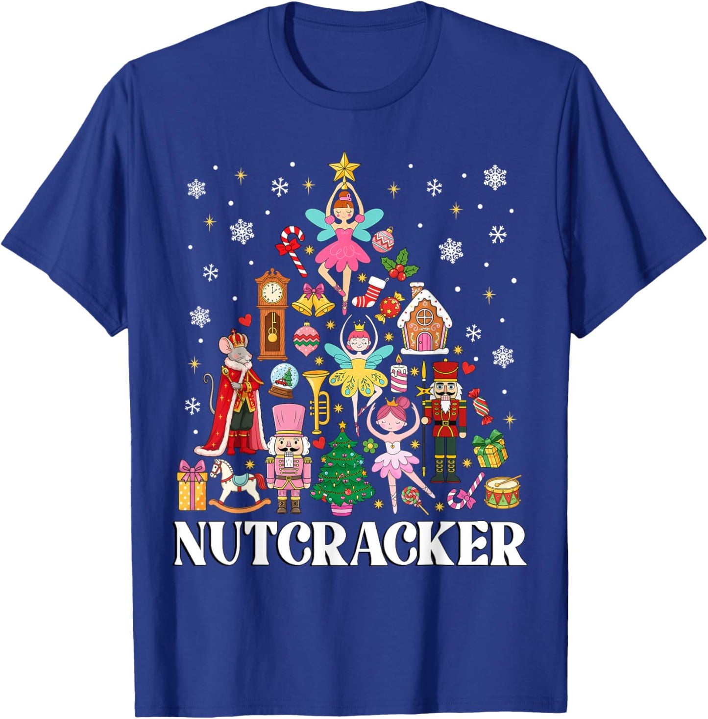 Nutcracker Squad Holiday Christmas Family Matching Pajamas T-Shirt - T-Shirt | Royal