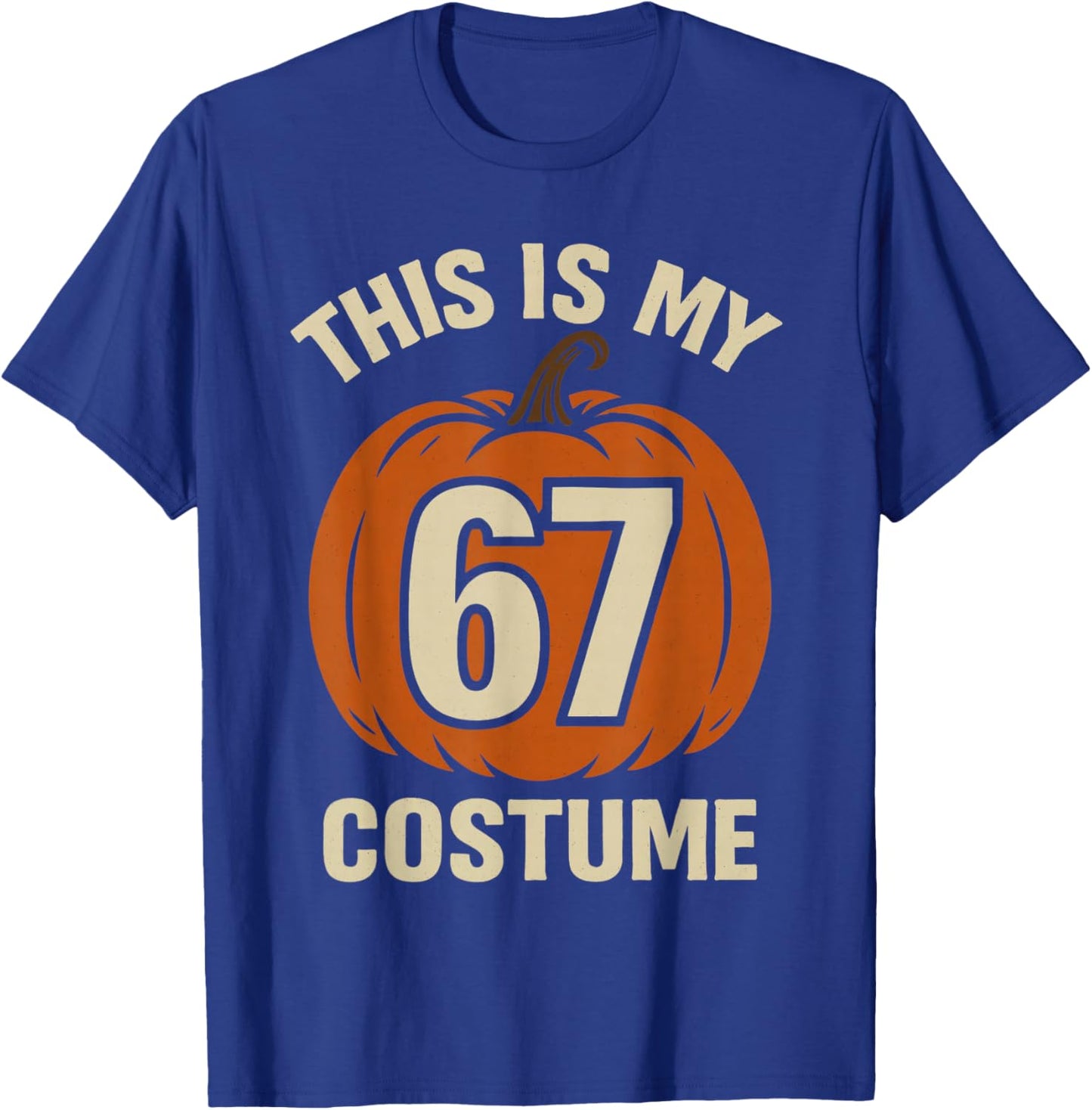 This is My Halloween 67 Costume Lazy Brainrot Meme Boys Kids T-Shirt - T-Shirt | Royal