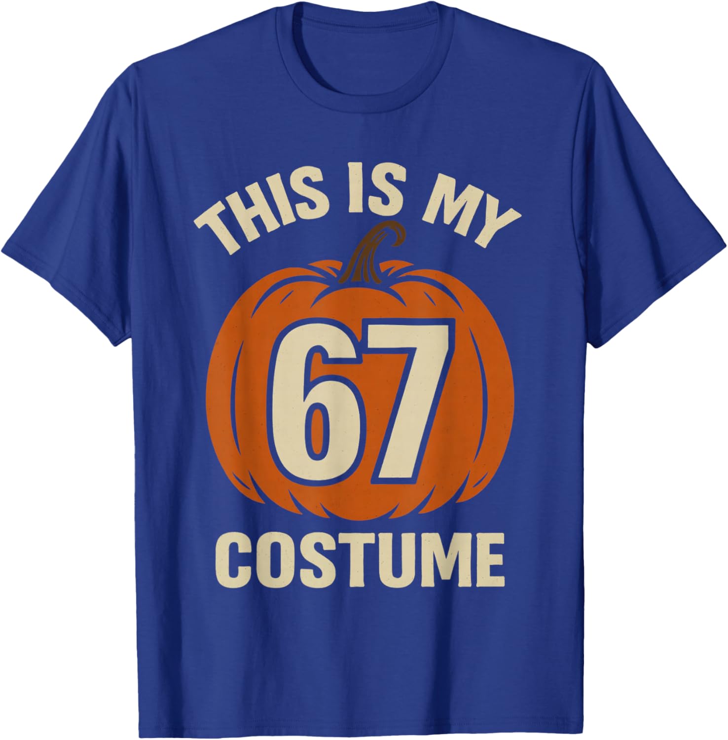 This is My Halloween 67 Costume Lazy Brainrot Meme Boys Kids T-Shirt - T-Shirt | Royal