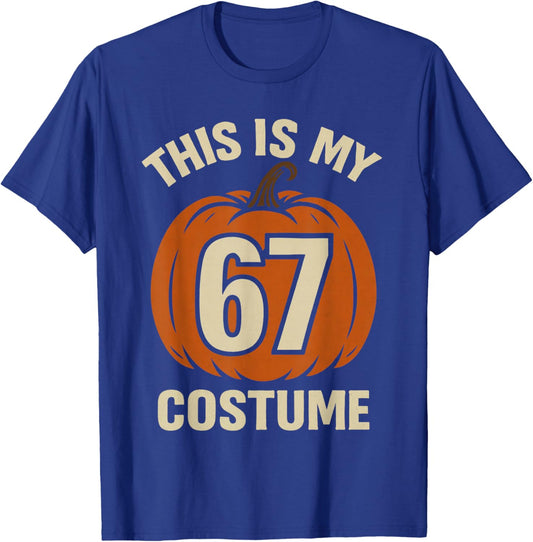 This is My Halloween 67 Costume Lazy Brainrot Meme Boys Kids T-Shirt - T-Shirt | Royal