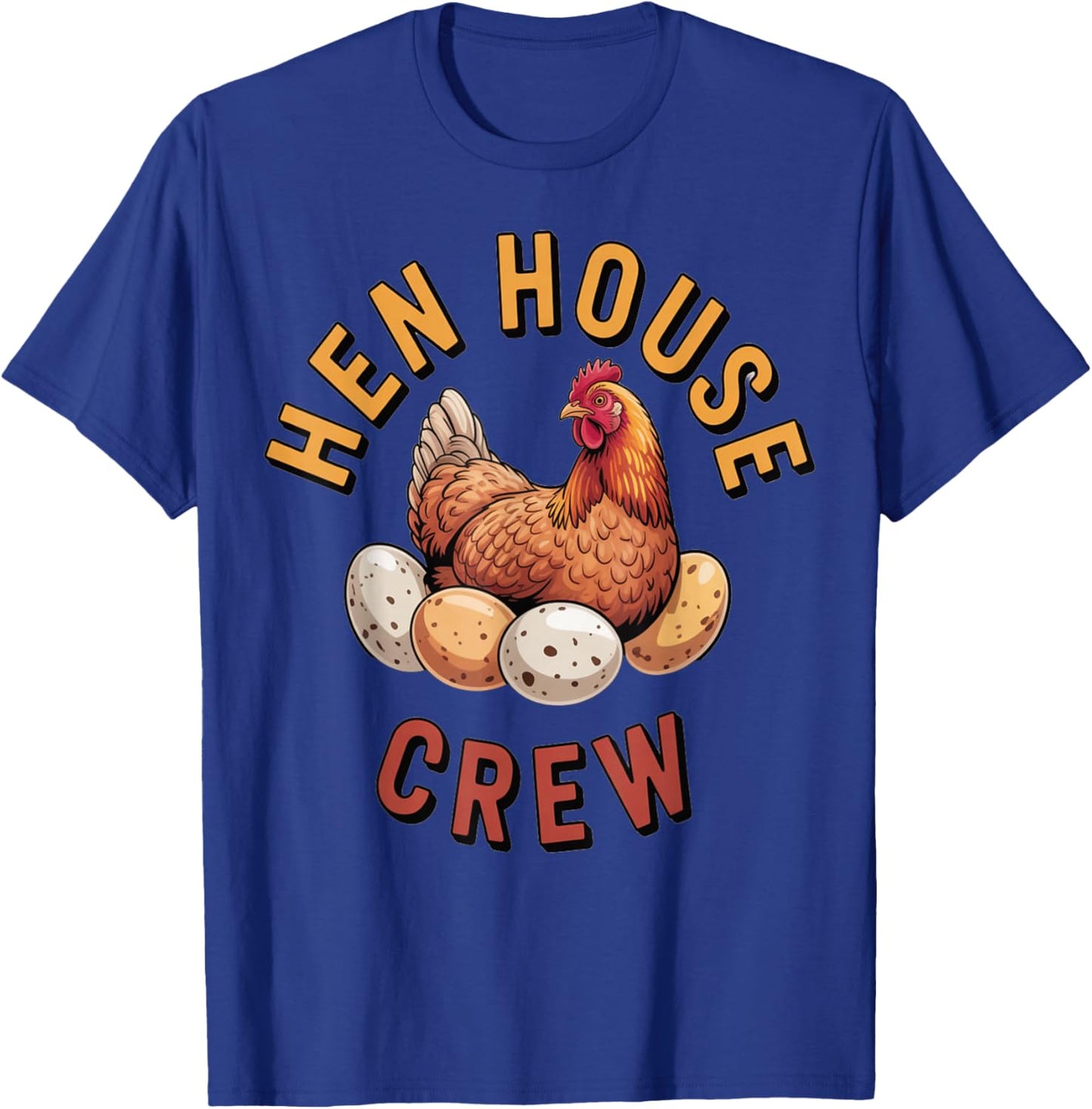 Chicken Hen House Crew Design for Animal Lovers T-Shirt - T-Shirt | Royal