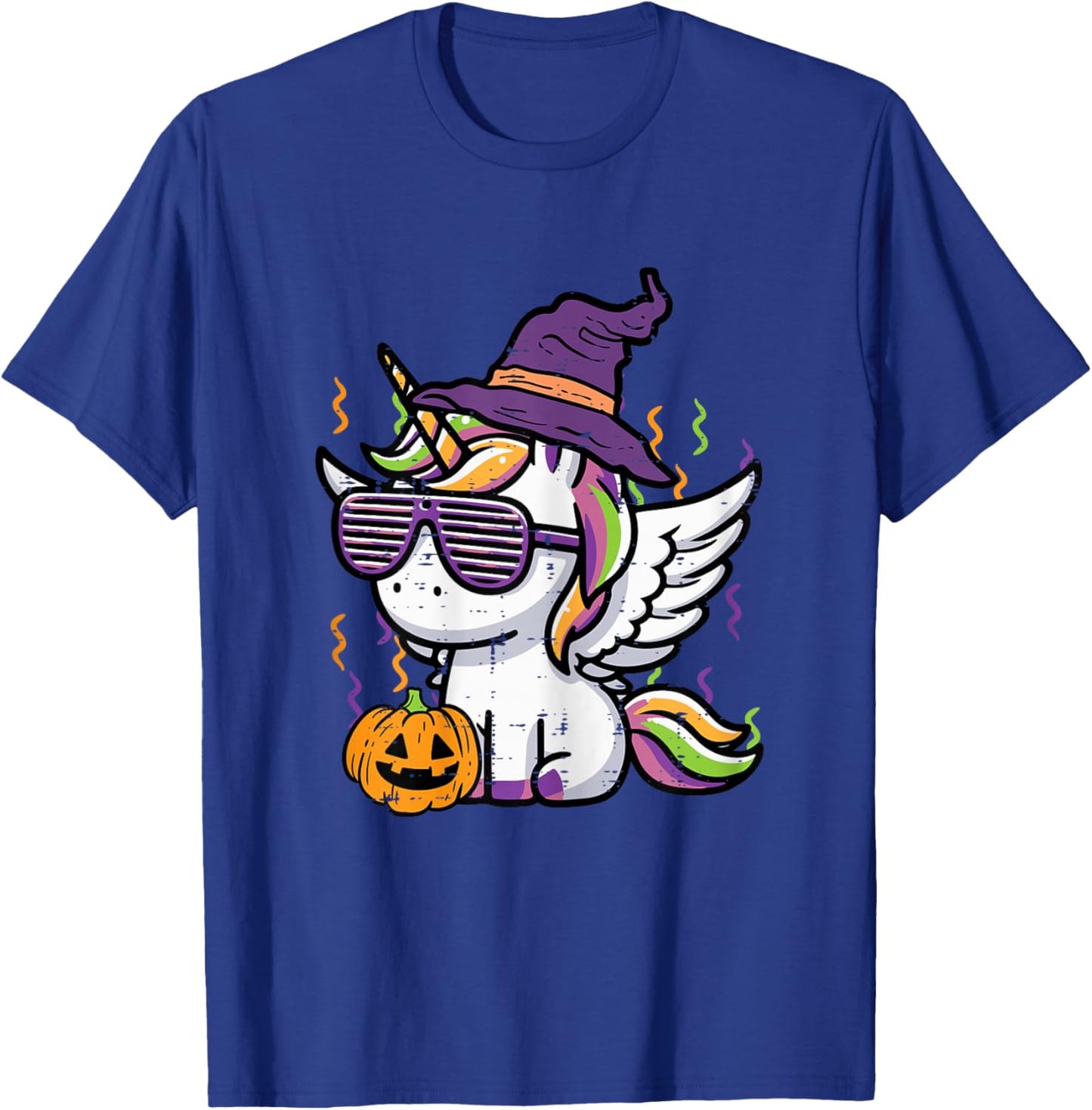 Halloween Unicorn Wings Cute Costume Girls Kids Toddlers T-Shirt - T-Shirt | Royal