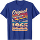 60th Birthday Retro Vintage 1965 Men Women T-Shirt - T-Shirt | Royal