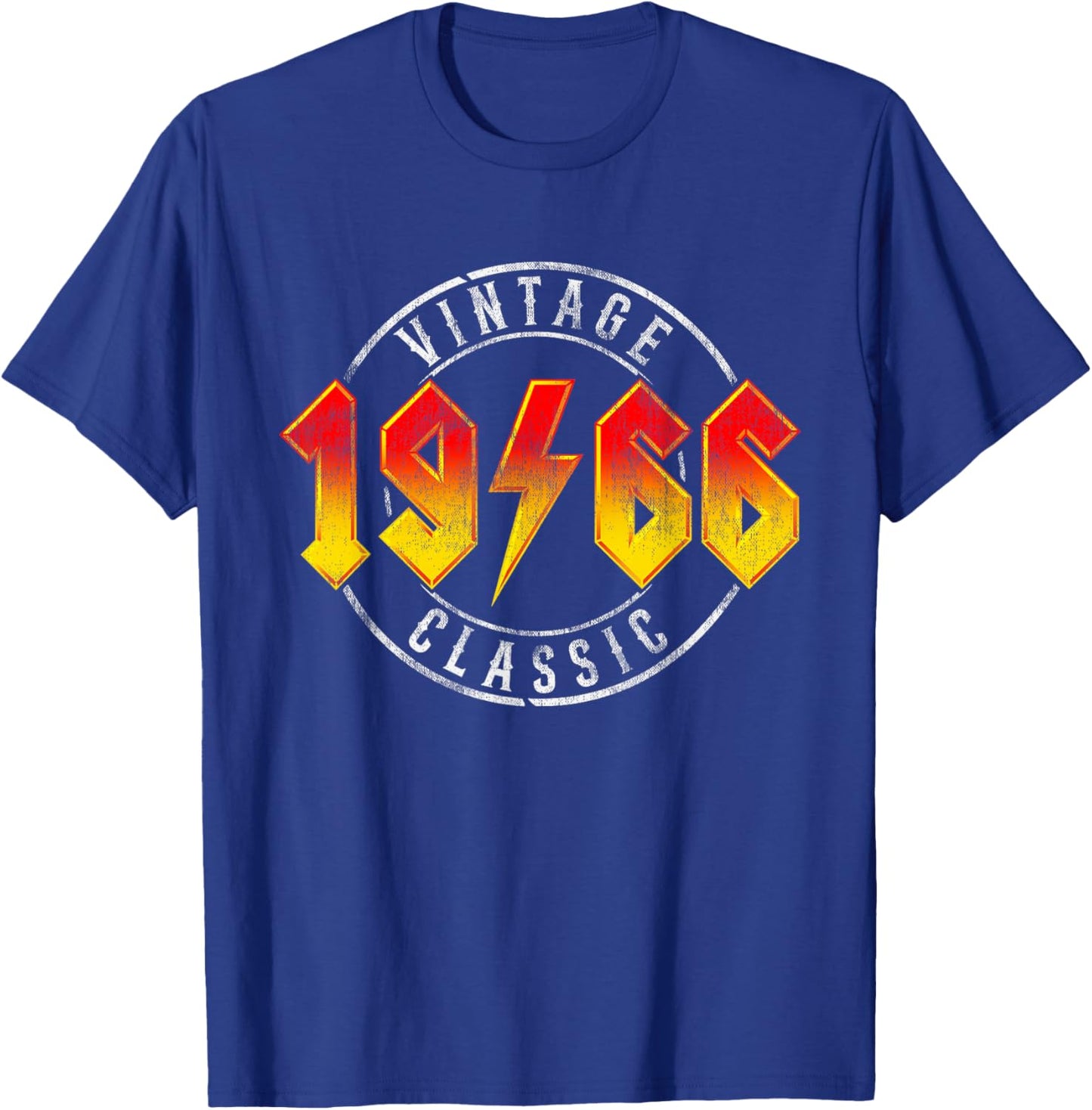 Vintage 1966 Classic Rock Legend 60 Year Old 60th Birthday T-Shirt - T-Shirt | Royal