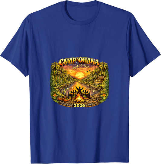 GMCSF Camp Ohana Retreat T-Shirt - T-Shirt | Royal