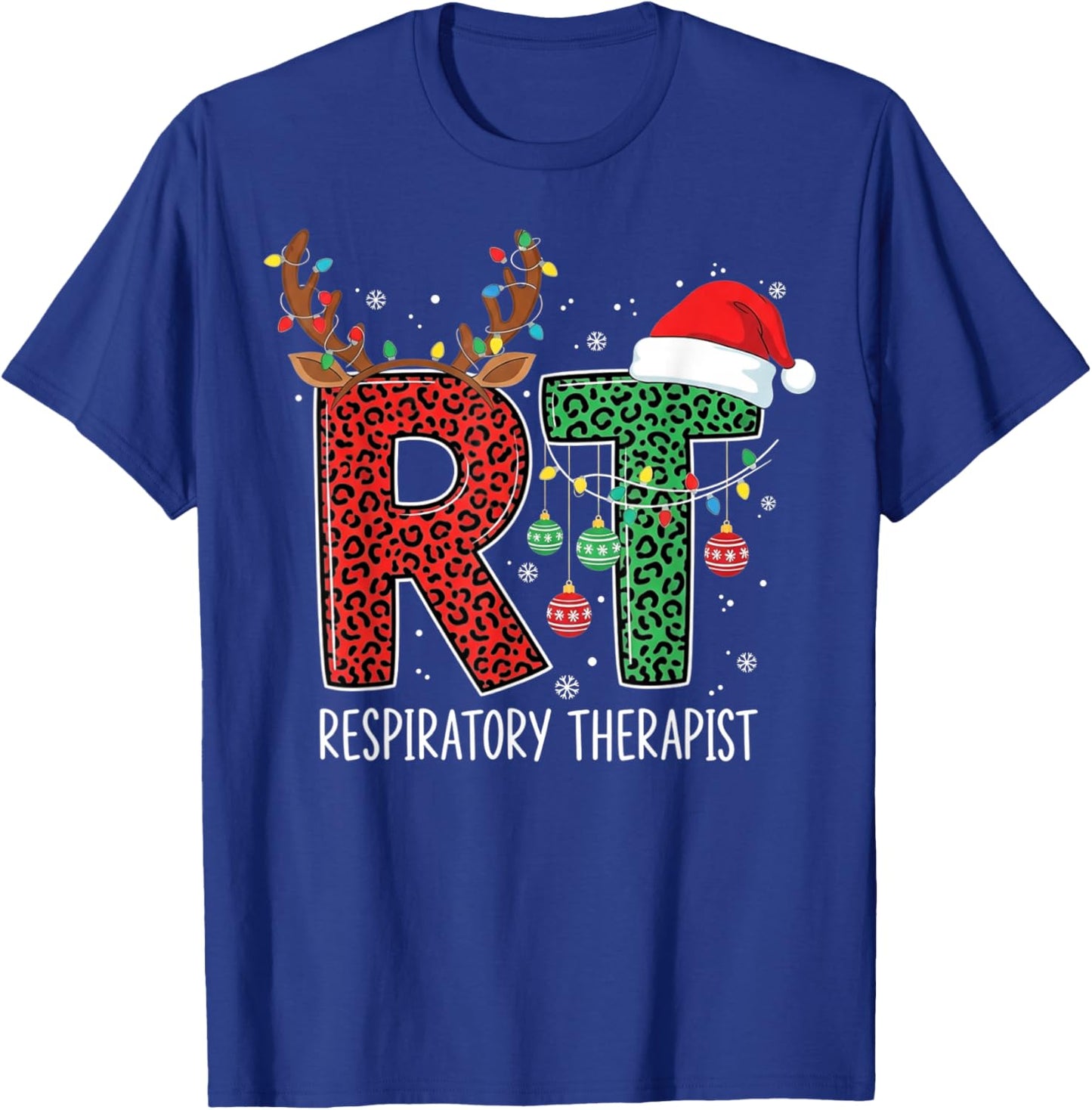 Christmas Respiratory Therapist Xmas RT Men T-Shirt - T-Shirt | Royal