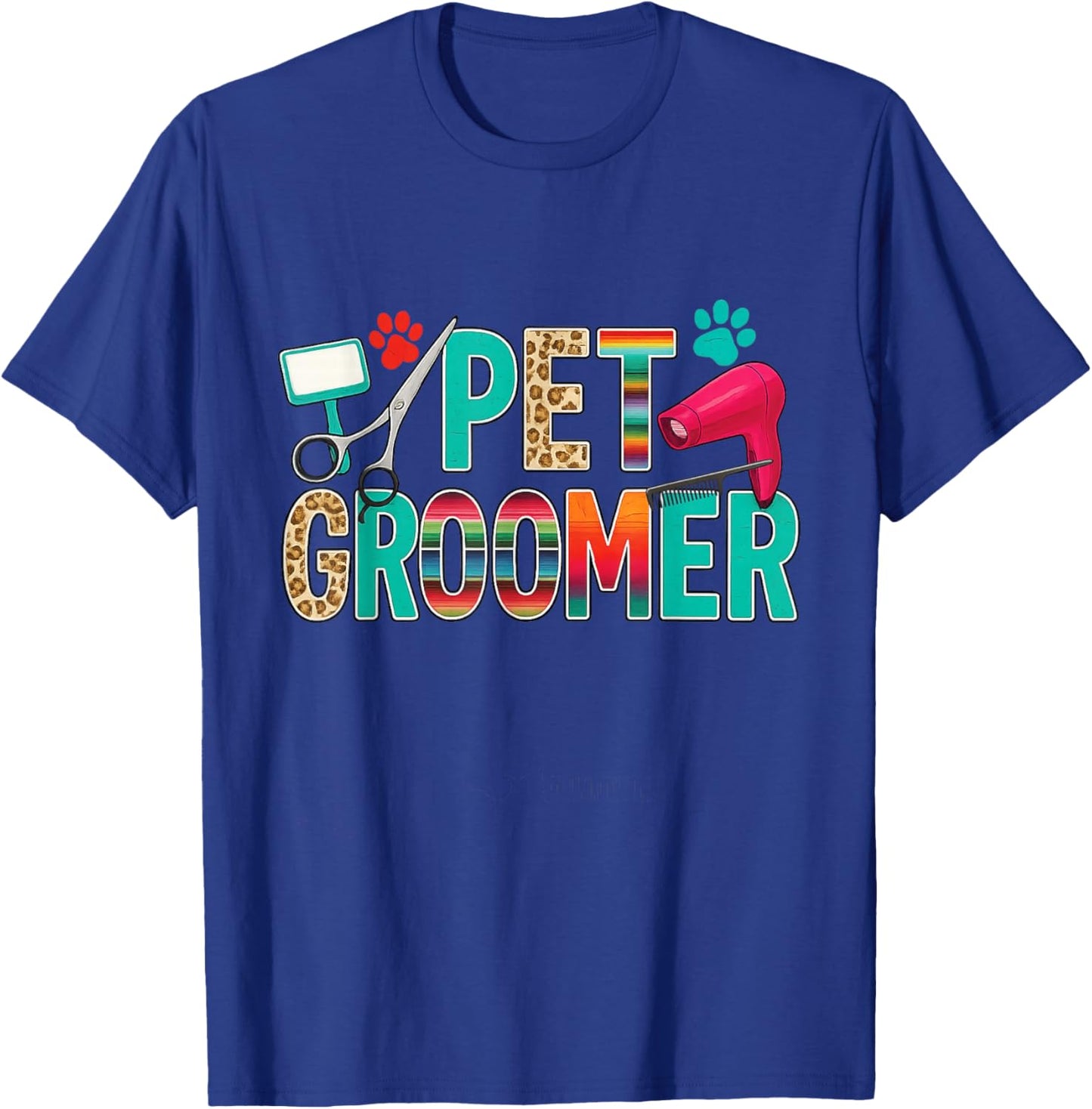 Pet Groomer Dog Groomer T-Shirt - T-Shirt | Royal