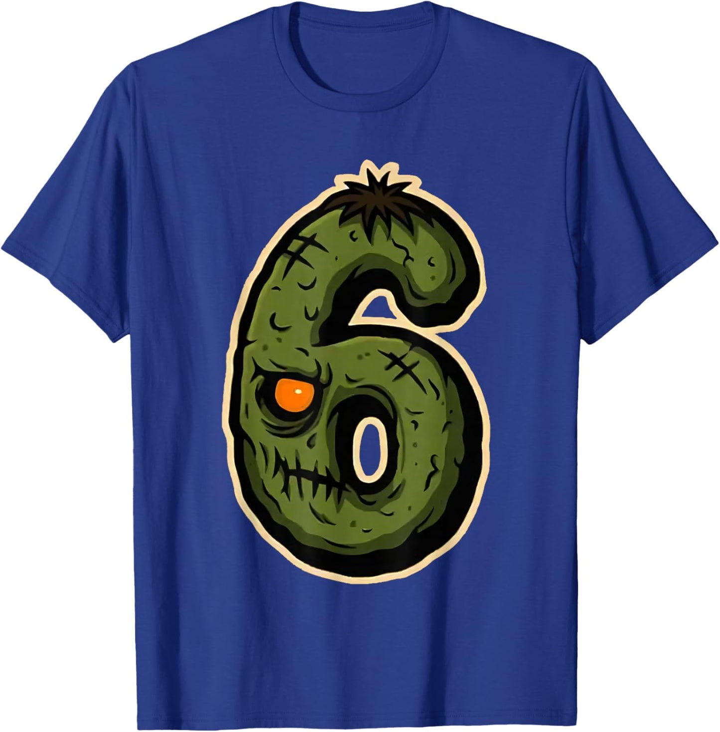 Number 6 Monster 67 Meme Matching Couple Halloween Costume T-Shirt - T-Shirt | Royal